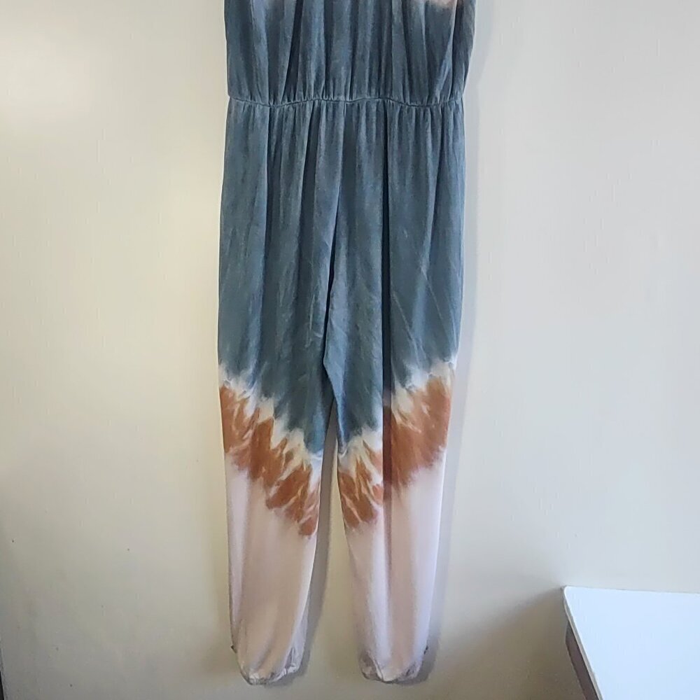 YFB Young Fabulous Broke Tie-Dye Tank Top Racer Back Jumpsuit Boho Indie  Medium - Picture 9 of 11